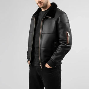 Elegantes Chaquetas de Cuero Genuino de Invierno para Hombre y Mujer, Chaquetas de Cuero Casuales de Alta Calidad, Cálidas, Cómodas y Elegantes - Product Image 2