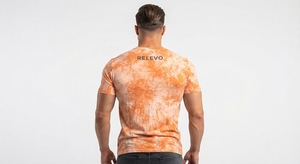 Men's <b>Tie</b>-<b>Dye</b> Short Sleeve O-Neck <b>T</b>-<b>Shirt</b> Regular Fit Knitted Casual Patterned Top - Product Image 2