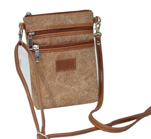 Bolso de hombro Vintage para mujer y niña, organizador de lona con triple cremallera, cruzado hipster - Product Image 4