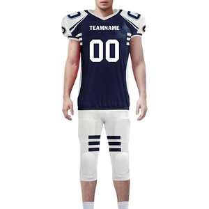 Maillot de football américain de haute qualité, style sublimation, cousu, respirant, tailles adultes et jeunes, ensemble d'entraînement USA - Product Image 2