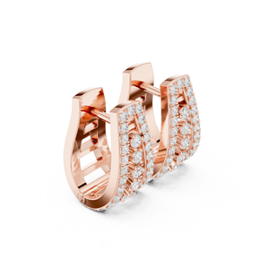 IV Jewels 14K Minimal Wave Pendientes en Chapado en Oro para mujer - Product Image 2