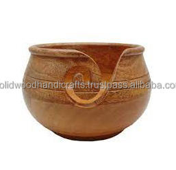 Cuenco de hilo de madera hecho a mano, soporte de hilo de palisandro, caja de almacenamiento de hilo de ganchillo, cuenco de bola de hilo, regalo para cumpleaños de madre - Product Image 3