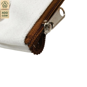 Pochette de maquillage en toile de coton de 12 onces, trousse de maquillage de voyage, 26,5x19,5 cm, logo personnalisé, vente en gros, OEM, marque privée, modèle SNC83 - Product Image 4