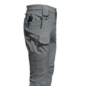 Customized Logo Multi Pockets Large Size Men's <b>Work</b> Pants Daily Outdoor <b>Elastic</b> Waterproof Pants Training Tactical <b>Trousers</b> Men - Product Image 4