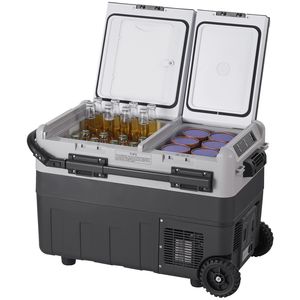 Frigorifero Portatile per Auto 12 Volt con Doppia Zona da 40 L / 42,3 qt, Spina EU, Temperatura Regolabile 4-68°F, Congelatore - Product Image 1
