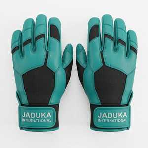 Guantes de bateo de la serie Bruc Bolt en color rosa limonada con un logotipo de rayo llamativo, con puños cortos y largos. - Product Image 4