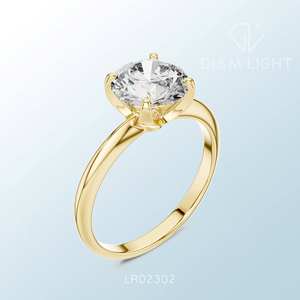 Anillo Solitario Redondo de Alta Calidad, Claridad VS Plus, Color F, Certificado IGI, Hecho a Medida, Joyería Fina, Anillo Elaborado con Elegancia - Product Image 1