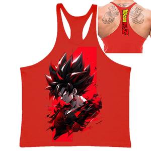 Débardeur d'été imprimé pour homme OEM ODM, en coton doux, pour la gym, l'entraînement, la musculation, le fitness, ou comme tenue décontractée de plage - Product Image 4