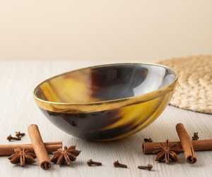 Handmade Polished Round Dessert <b>Plate</b> Modern Design Natural Horn Material Eco-Friendly & Durable <b>Decorative</b> <b>Plate</b> for Parties - Product Image 1