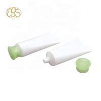 Emballage de voyage de 25ml contenant de lotion pour le corps avec capuchon rabattable tube de compression doux cosmétique tube déposable écologique en plastique