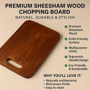 เขียงครัวคุณภาพสูง ทนทาน ผลิตจากไม้ธรรมชาติคุณภาพเยี่ยม ขอบเรียบเนียน ขัดเงา จำหน่ายในราคาขายส่ง - Product Image 6