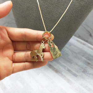 Collar de unicornio con diseño de castillo, hecho de aleación de zinc, elegante, divertido, absolutamente encantador - Product Image 5