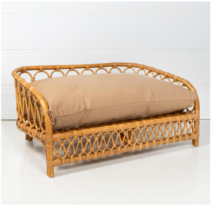 Lit pour animaux de compagnie portable en rotin doux écologique tissé à la main Artex Hai Nam pour chiens/chats/lapins, coussin amovible lavable - Product Image 2