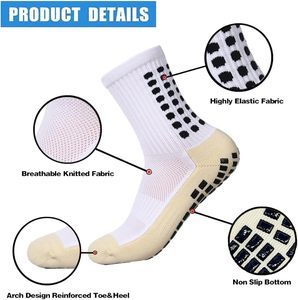 2 Set Anti-Slip <b>Grip</b> Soccer <b>Socks</b> with Shin Guard Sleeves, Sports Athletic <b>Socks</b> for Men Women - Product Image 3