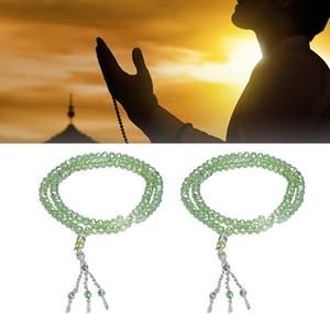 Tasbih de Resina Hecho a Mano, 33 Cuentas de Turquesa, Rosario de Oración Musulmán, Joyería de la India para Exportación - Product Image 4