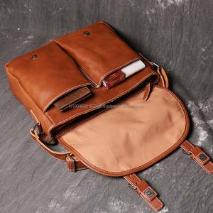 Haute qualité hommes en cuir véritable porte-documents bureau affaires ordinateur portable étui de voyage Portable PC antichoc caractéristique pour le travail voyage - Product Image 6
