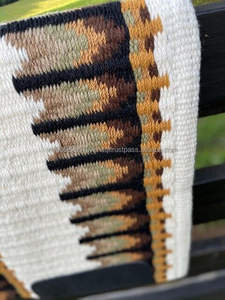Couverture de selle en laine écologique faite à la main, très vendue, couverture d'équitation occidentale de qualité supérieure, couverture équestre durable et personnalisable - Product Image 2
