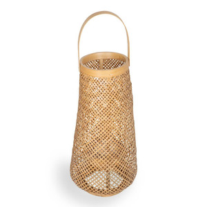 Woven bamboo <b>candle</b> lanterns <b>large</b> floor lantern garden patio decoration lighting centerpiece - Product Image 2