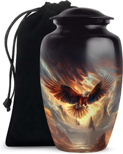 Urna Funeraria para Adultos, Diseño Moderno Americano, Hecha a Mano, Hermosa Urna Conmemorativa para Entierro - Product Image 1