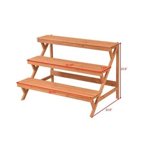 Soporte Rectangular Ajustable para Pasteles de Madera Natural Premium, Hecho a Mano, para Exhibición de Postres en Mesas de Fiesta, Eventos de Panadería y Bodas - Product Image 3