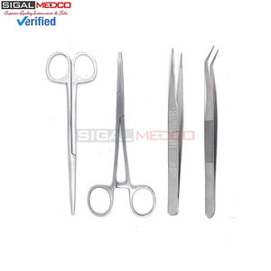 Kit de dissection et de suture de qualité supérieure en 7 pièces, pochette, instruments chirurgicaux en acier inoxydable, ensemble d'instruments médicaux pour étudiants, laboratoires de biologie, anatomie - Product Image 4