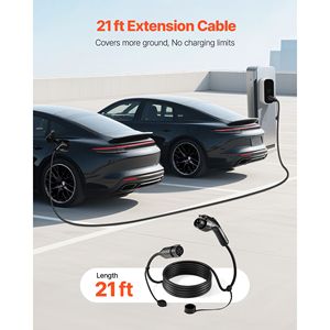 Nuovo Cavo di Prolunga per Caricabatterie EV da 40 Ampere, 21 Piedi, Compatibile con J1772, 120V 240V SAE Lev, per Veicoli Elettrici, Condizione: Nuovo - Product Image 3