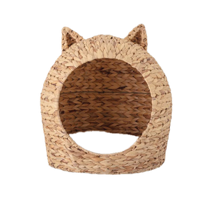 NATURAL RATTAN PET BED WITH <b>CUSHION</b> FOR <b>SMALL</b> PETS - Product Image 3