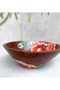 Tazón de madera al por mayor, tazón para servir ensalada, tazón para servir ensalada de madera acabado a mano de nuevo diseño de fabricante al por mayor - Product Image 4