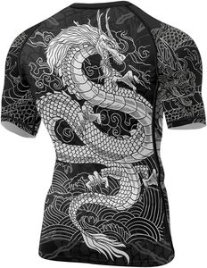 Custom Design Men's Long Sleeve Rashguard BJJ Compression Wear 100% Polyester Premium Quality OEM Service <b>Heat</b>-Transfer Printed - Product Image 3