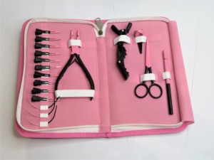 Bulk Salon Hair <b>Extension</b> Supplies <b>Micro</b> Bead Opening Plier <b>Micro</b> Link Crimping Tool Loop and Hook Installation Parting Ring - Product Image 4