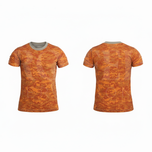เสื้อยืดแขนสั้นลายพรางระบายอากาศได้ดี ออกแบบโลโก้ได้ตามต้องการ สำหรับทุกเพศ ผลิตจากผ้าฝ้ายเนื้อนุ่ม สวมใส่สบาย - Product Image 3