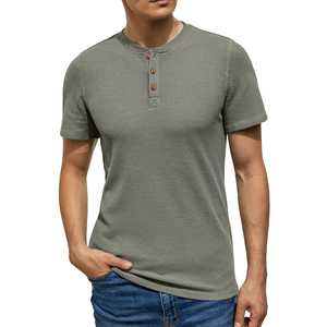Camiseta Premium de Manga Corta para Hombre, Cuello Redondo, 100% Algodón, Corte Regular, Transpirable, 200g, Negra, para Uso Diario Informal - Product Image 2