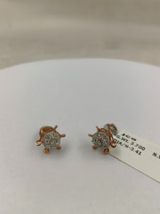 Pendientes de Diamantes Cultivados en Laboratorio en Oro Rosa, Diseño de Moda, Joyería de Diamantes de Oro de Lujo Hechos a Mano, Certificados por IGI, Venta al Por Mayor OEM - Product Image 6