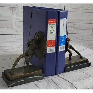 Handmade Metal Bookends Artistic Decorative <b>Book</b> Ends Holder for <b>Study</b> Room Interior Styling Gold-Plated Polished Sculpture - Product Image 4