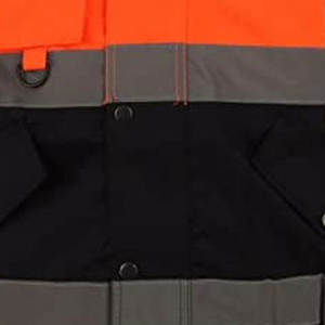 Men's High Visibility Construction <b>Worker</b> Safety <b>Jacket</b> Nylon Reflective Workwear Style Safety <b>Jacket</b> - Product Image 2