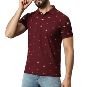 T-shirts polo imprimés Vente en gros T-shirt en polyester T-shirt polo pour hommes Polos pour hommes avec logo personnalisé de sublimation vierge Chemise de golf - Product Image 1