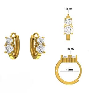 Pendientes de Diamantes Redondos de Moissanita de Lujo para Novia, Plata 925, Joyería para Mujer, Precio de Venta para Exportación - Product Image 4