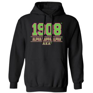 <b>Black</b> 1908 Pullover Hoodie <b>Long</b> <b>Sleeve</b> Hooded Sweatshirt Graphic Printed Casual Women's Sportswear <b>Top</b> Ribbed Cuffs Everyday - Product Image 1