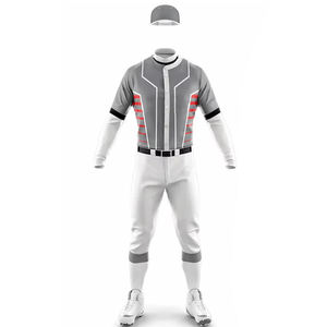 Custom Colors <b>Men's</b> Baseball Uniform Set High Quality Breathable Quick Dry Cotton Spandex Silk Sportswear - Product Image 6