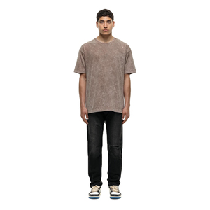 T-shirts personnalisés à la mode, effet délavé, pour hommes, qualité supérieure, style streetwear, polyester/coton, séchage rapide - Product Image 2