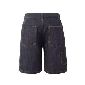 Pantalones Cortos de Mezclilla para Hombre, Estilo Carpintero, con Bolsillos Utilitarios, Corte Relajado, Ropa de Trabajo Informal, Estilo Urbano, para Verano - Product Image 2