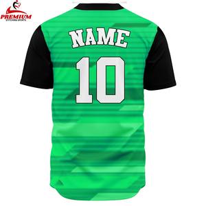 Camiseta de Béisbol y Sóftbol Personalizada, Nuevo Diseño, Estampado en Serigrafía con Botones, 100% Poliéster Transpirable, Cuello en V, Secado Rápido - Product Image 2