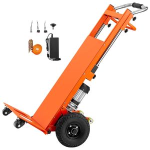 Carrello Elettrico Saliscale per Carichi Pesanti 400 kg, Attrezzatura per lo Stoccaggio Merci con Maniglia Estensibile da 400 cm - Product Image 1
