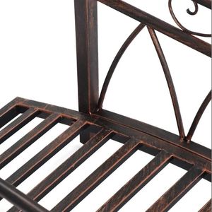 Pont de jardin classique en métal 3.3 Zen avec des coins décorés de motifs raffinés et des barrières de sécurité décoratives - Product Image 6