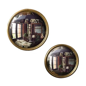 Oval Gold Plated Wall <b>Mirror</b> Traditional Design Home Decor for Living Room Bedroom Hallway Single Piece - Product Image 4