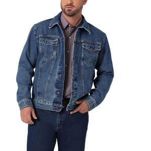 Nueva chaqueta vaquera de mezclilla elegante para hombre, chaqueta vaquera cálida de invierno con personalización en venta a un precio muy bajo. - Product Image 4
