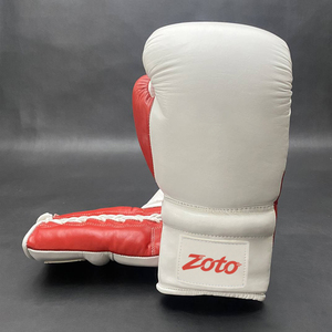 Guantes de Boxeo de Competición ZOTO de Cuero Genuino, Guantes de Combate con Cordones Personalizados y Costuras Resistentes, Venta al Por Mayor - Product Image 6