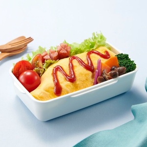 Lonchera ENERGY CHARGE Blanca, 500ml, 650ml, 750ml, Lonchera Bento de Fabricación Japonesa con Tapa en Forma de Cúpula, Ligera, Apta para Lavavajillas - Product Image 6