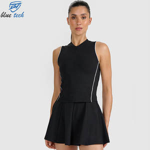 Robe de sport de badminton pour femmes grandes tailles, respirante, séchage rapide, sans manches, pour entraînement et tournoi, fournisseur OEM, uniforme - Product Image 2
