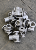 Corps de vanne multi-ports à bride en acier inoxydable, moulé par investissement, pour le contrôle des fluides industriels, pièce métallique de précision moulée à la cire perdue
